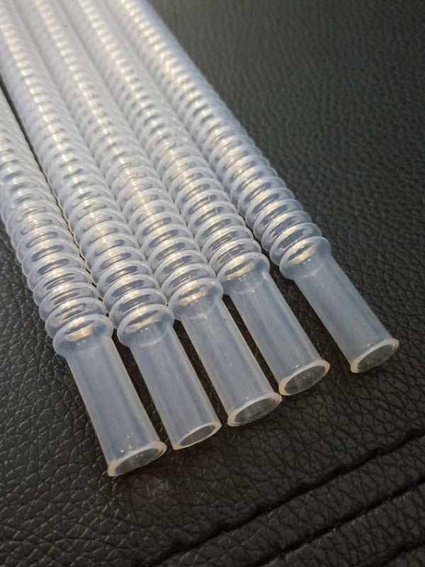 PFA (Perfluoroalkoxy Alkane) Corrugated Tubing PFA Telescopic Bellows PFA Spiral Coiled Tube