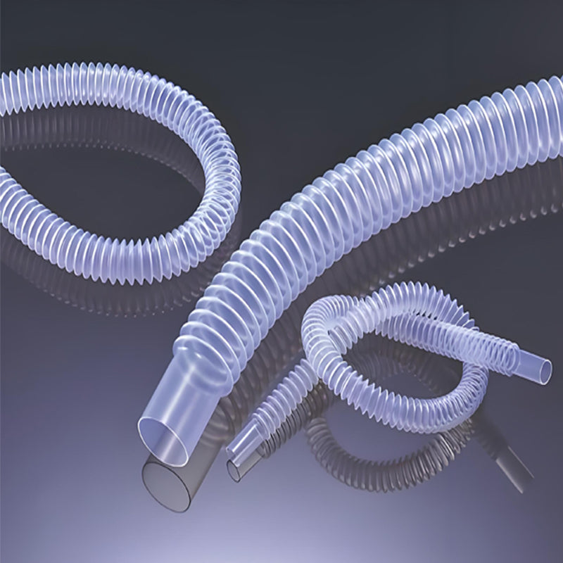 PFA (Perfluoroalkoxy Alkane) Corrugated Tubing PFA Telescopic Bellows PFA Spiral Coiled Tube