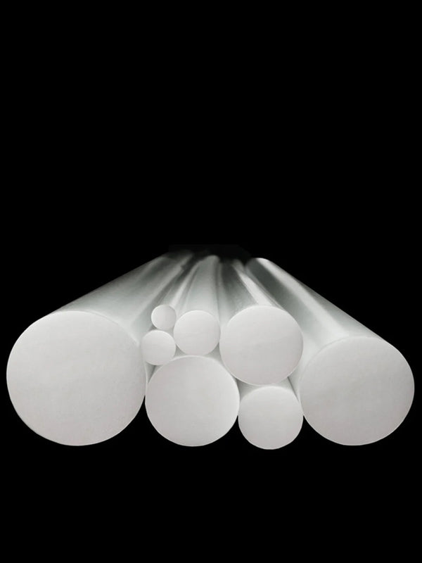 PTFE White Vrigin Natural Round Rod 10mm to 350mm Diameters