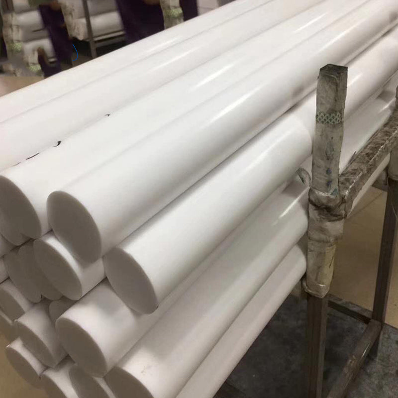 PTFE White Vrigin Natural Round Rod 10mm to 350mm Diameters